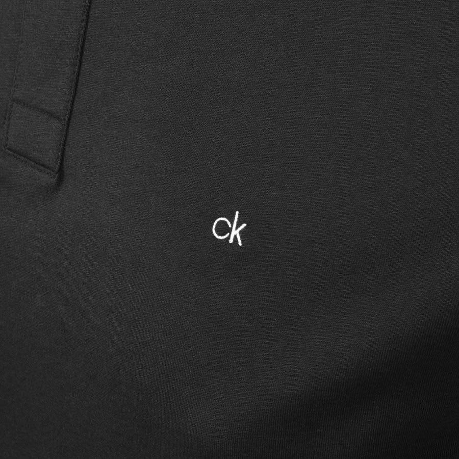 Alternative Image for ProductCalvin Klein Long Sleeved Polo T Shirt Black3